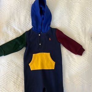 Ralph Lauren sweat onesie, 9 months